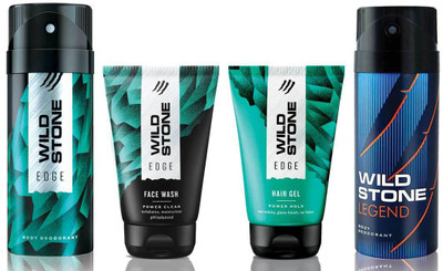 

Wild Stone Edge Facewash, Edge Hairgel, Edge and Legend(Set of 4)