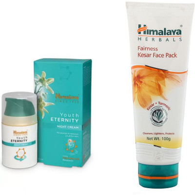 

Himalaya youth night cream, kesar face pack(Set of 2)