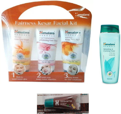 

Himalaya FAIRNESS KIT, REFRESHING TONER, COCA BUTTER LIP BALM(Set of 3)