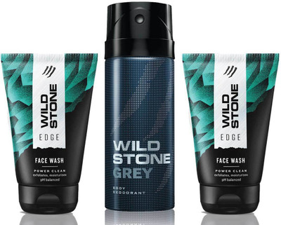 

Wild Stone 2 Edge Facewash and Grey(Set of 3)