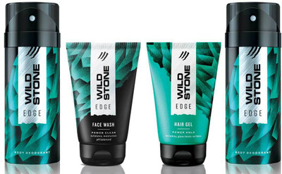 

Wild Stone Edge Facewash, Edge Hairgel and 2 Edge(Set of 4)