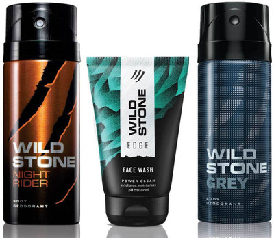 

Wild Stone Edge Facewash, Night Rider and Grey(Set of 3)