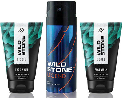 

Wild Stone 2 Edge Facewash and Legend(Set of 3)