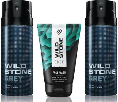 

Wild Stone Edge Facewash and 2 Grey(Set of 3)