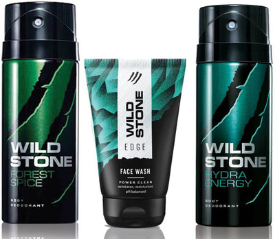 

Wild Stone Edge Facewash, Forest Spice and Hydra Energy(Set of 3)