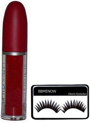 

BBMENOW Eyelashes, Dark Red LIPGLOSS PACK OF 2(Set of 2)