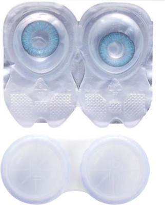 

shah collections Blue color lens 1 pair with case solution Monthly Contact Lens (0.0, Pack of 2) Monthly Contact Lens(0, blue, Pack of 2)
