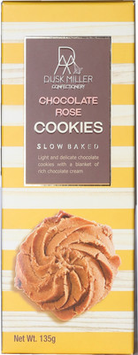 

Dusk Miller Confectionery CHOCOLATE ROSE COOKIE(135 g, Pack of 6)
