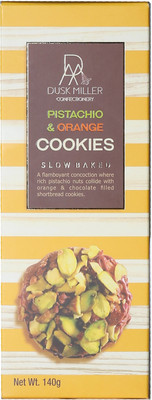 Dusk miller confectionery PISTACHIO & oRANGE COOKIE(140 g, Pack of 6)