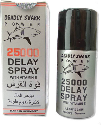 

Aayatouch New Deadly shark Power 25000 Delay Spray with Vitamin 'E' | Effective Delay Spray for Long-Lasting Excitement (45 ml) Body Spray - For Men(45 ml)