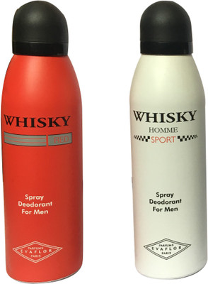 

WHISKY SPORT, RED (PACK OF 2) Body Spray - For Men(200 ml, Pack of 2)