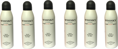 WHISKY SPORT (PACK OF 6) Body Spray - For Men(200 ml, Pack of 6)