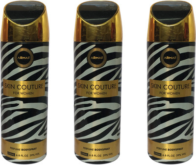 

Armaf SKIN COUTURE (PACK OF 3) Body Spray - For Women(200 ml, Pack of 3)