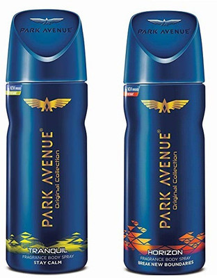 

Park Avenue Tranquil + Horizon Body Spray - For Men & Women(300 ml, Pack of 2)