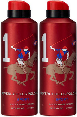 

Beverly Hills Polo Club Two No. 1 Deodorant Spray - For Men(350 ml, Pack of 2)
