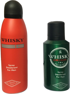 

WHISKY RED , ORIGIN (PACK OF 2) Body Spray - For Men(200 ml, Pack of 2)