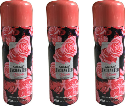Armaf ENCHANTED BEAUTY (PACK OF 3) Body Spray - For Women(200 ml, Pack of 3)