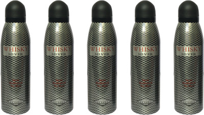 

WHISKY SILVER (PACK OF 5) Body Spray - For Men(200 ml, Pack of 5)