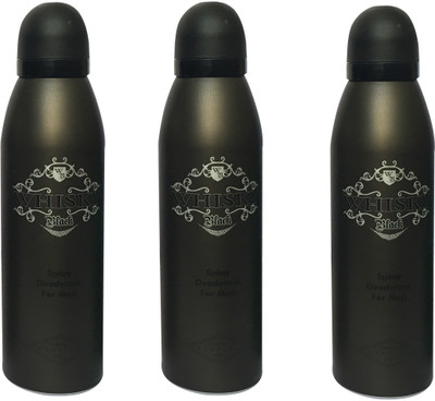 

WHISKY BLACK (PACK OF 3) Body Spray - For Men(200 ml, Pack of 3)