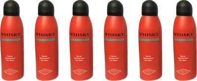 WHISKY RED (PACK OF 6) Body Spray - For Men(200 ml, Pack of 6)