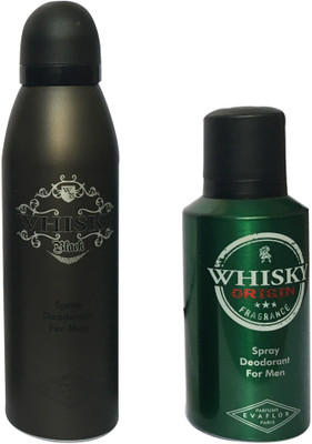 

WHISKY BLACK , ORIGIN (PACK OF 2) Body Spray - For Men(200 ml, Pack of 2)