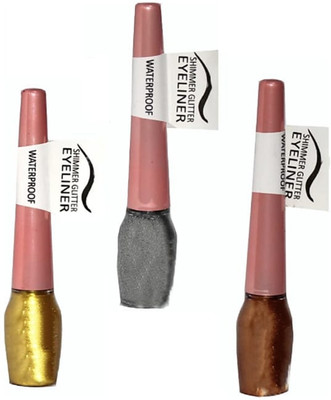 

BBMENOW Water Proof Shimmer Glitter Liner 15 g (Gold, Silver, Brown) 15 g(MULTICOLOUR)