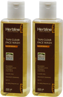 

Herbline Tan Clear Face Wash 200ml-Pack Of-2 Face Wash(200 ml)