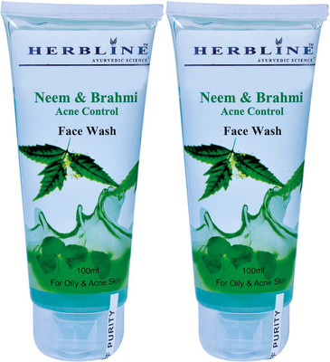 

Herbline Neem & Brahmi (Acne Control) Face Wash 100ml-Pack Of-2 Face Wash(100 ml)