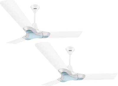 

Luminous 1200MM New York Brooklyn Pack-2 3 Blade Ceiling Fan(Alice White, Pack of 2)