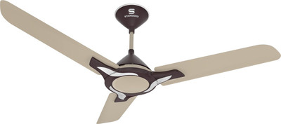 

Standard LEAFER 3 Blade Ceiling Fan(Mist Dusk, Pack of 1), Brown