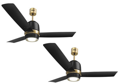 

Luminous 1200 MM New York Manhattan 3 Blade Ceiling Fan(Night Sky, Pack of 2), Black