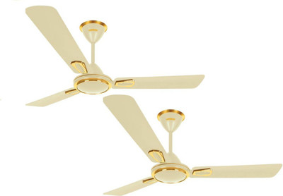 

Luminous 1200MM Krona 3 Blade Ceiling Fan(Ivory, Pack of 2)