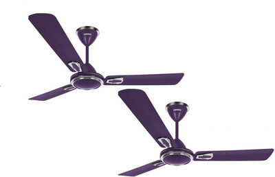 

Luminous 1200MM 5 3 Blade Ceiling Fan(Lavender, Pack of 2), Purple