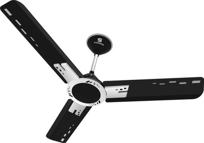 

Standard DASHER JAZZ 3 Blade Ceiling Fan(Metal Black Silver, Pack of 1)