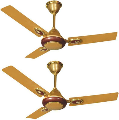 

Winstar ERA 1200 MM | Pack of 2 ( Golden Brown, 48 inch) 3 Blade Ceiling Fan(Golden Brown, Pack of 2), Gold