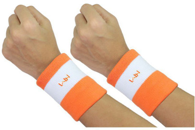 

Neska Moda Cotton Wrist Band Fitness Band(Orange, White, Pack of 2)