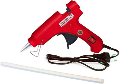 CRAFTYGUN 20 WATT FD-20W RED GLUE GUN (ON OFF SWITCH&INDICATOR) 1 ADHESIVE HOT GLUE STICKS Standard Temperature Corded Glue Gun(7 mm)