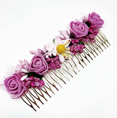 

facet world hair juda pin Hair Clip, Hair Claw, Hair Accessory Set, Bun(Pink)