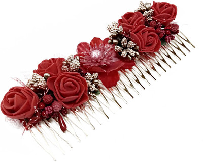

facet world hair juda pin Hair Clip, Hair Claw, Hair Accessory Set, Bun(Red)