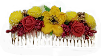

facet world hair juda pin Hair Clip, Hair Claw, Hair Accessory Set, Bun(Yellow)