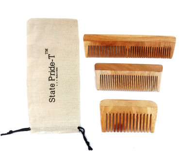 

State Pride-T Wood Hair comb