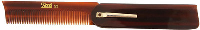 

ROOTS Hair Combs - Brown Folding Pocket Comb with Clip