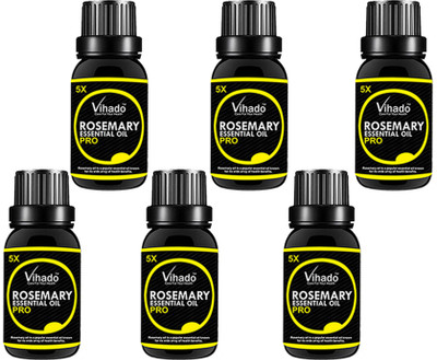 

VIHADO 100% Pure Rosemary Essential oil 5x Fast - (20 ml) (Pack of 6)(20 ml)