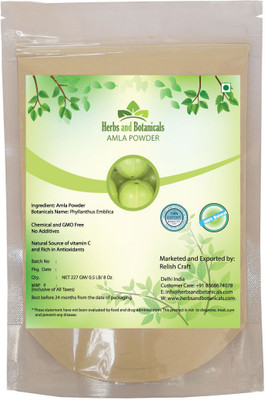 

Herbs and Botanicals 100% Natural Amla Powder For Hair & Skin(227 g)