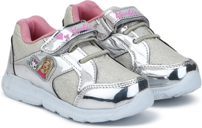 

Barbie Girls Velcro Running Shoes(Silver