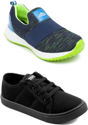 

Asian Boys Slip on Running Shoes(Multicolor