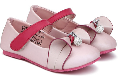 

Disney Princess Girls Velcro Ballerinas(Pink, Baby pink