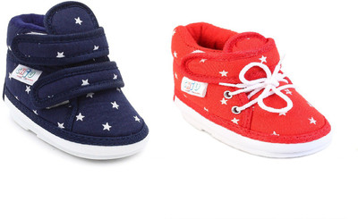 Chiu Boys & Girls Velcro Casual Boots(Red