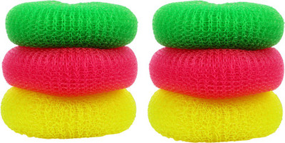 

SAI BABA PLASTIC Loofah(Pack of 6), Multicolor