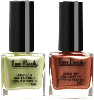 

Teen Beauty Dual Pack - 222 Pista Green, Orange(Pack of 2)